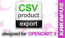 CSV Product Export (Opencart 3)