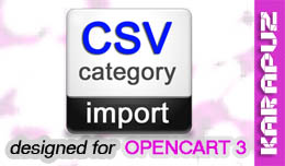 CSV Category Import (Opencart 3)