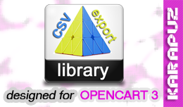 CSV Unified Export Library (Opencart 3)