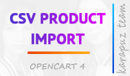 CSV Product Import (Opencart 4)