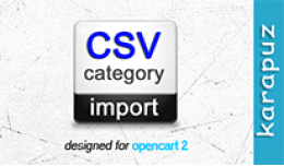 CSV Category Import (Opencart 2)