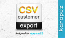 CSV Customer Export (Opencart 2)