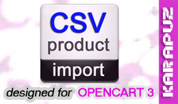 CSV Product Import (Opencart 3)