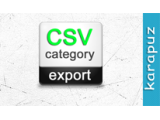 CSV Category Export (Opencart 1.5)