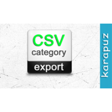 CSV Category Export (Opencart 1.5)