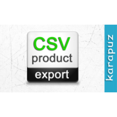 CSV Product Export (Opencart 1.5)