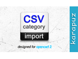 CSV Category Import (Opencart 2)