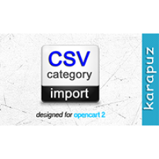 CSV Category Import (Opencart 2)