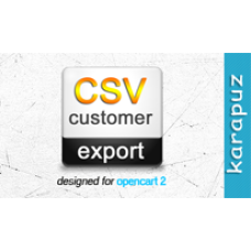 CSV Customer Export (Opencart 2)