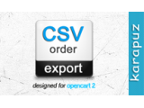 CSV Order Export (Opencart 2)
