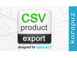 CSV Product Export (Opencart 2)