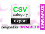 CSV Category Export (Opencart 3)