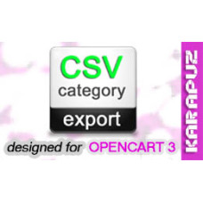 CSV Category Export (Opencart 3)