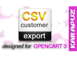 CSV Customer Export (Opencart 3)