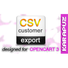 CSV Customer Export (Opencart 3)