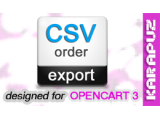 CSV Order Export (Opencart 3)