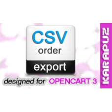 CSV Order Export (Opencart 3)