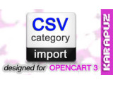 CSV Category Import (Opencart 3)