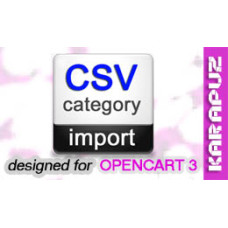 CSV Category Import (Opencart 3)