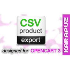 CSV Product Export (Opencart 3)