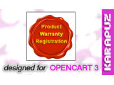 Product Warranty Registration (Opencart 3)