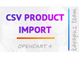 CSV Product Import (Opencart 4)